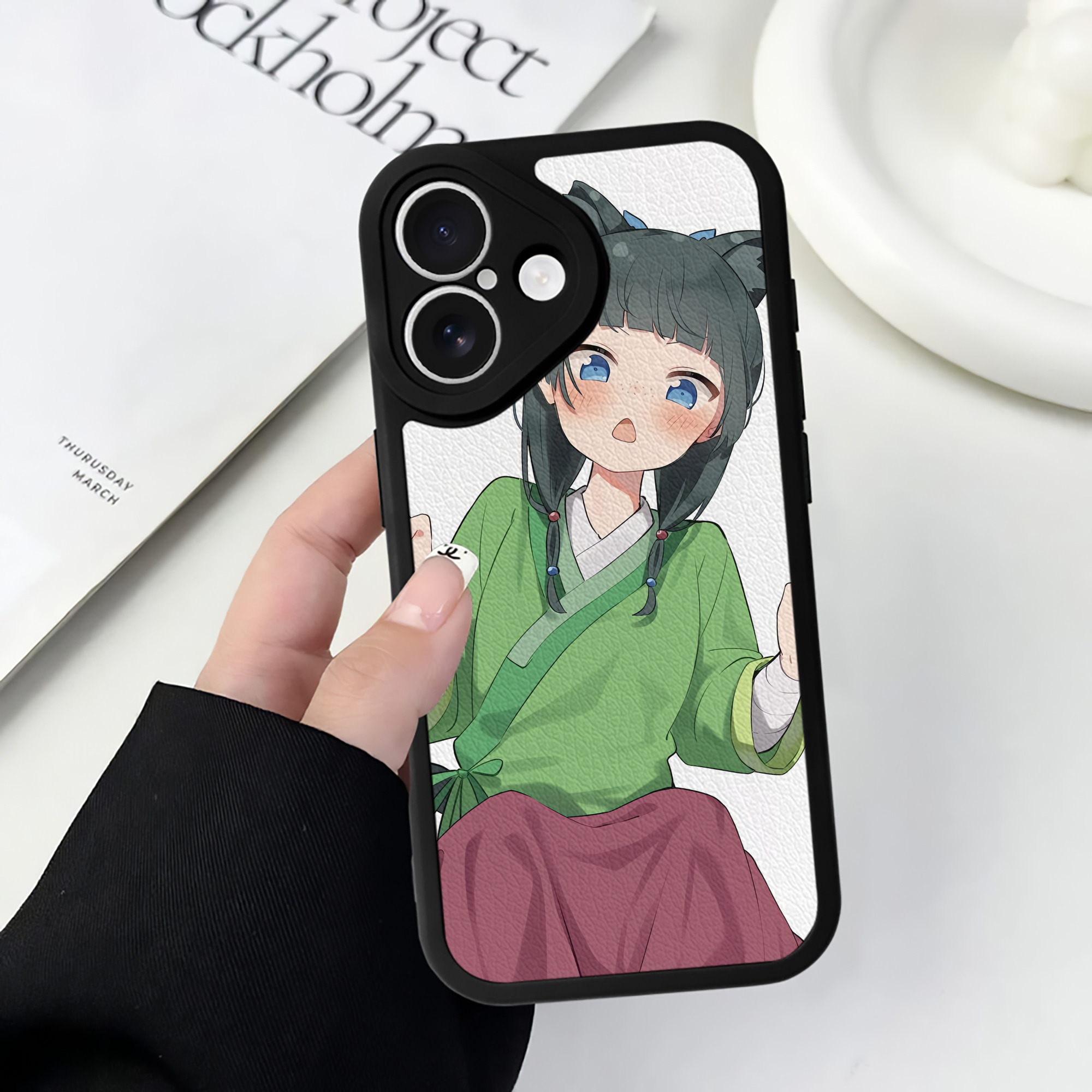 薬屋のひとりごと The Apothecary Diaries 【iPhone 16シリーズ対応】シリコンスマホケース（レザー調） 材質：シリコン